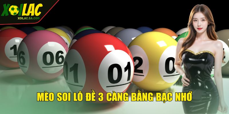 Mèo soi lô đề 3 càng bằng bạc nhớ